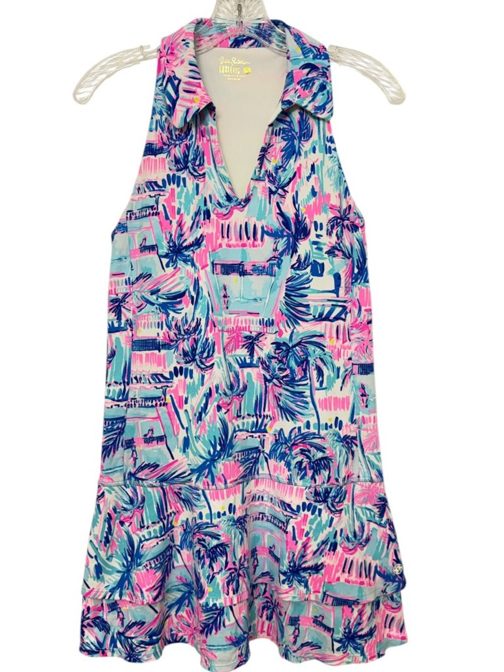 NWOT Lilly Pulitzer Luxletic Dania Pleated UPF 50+ Tennis Dress Size S - Picture 3 of 7